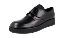 PRADA Light Platform Hook n Loop Dress Shoes 2EG341 Black NEW -  US 11 EU 44