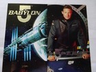 Babylon 5 - Fleer Ultra Trading Card - 4 Card Uncut Promo Sheet 1995 Silver Foil — photo 2