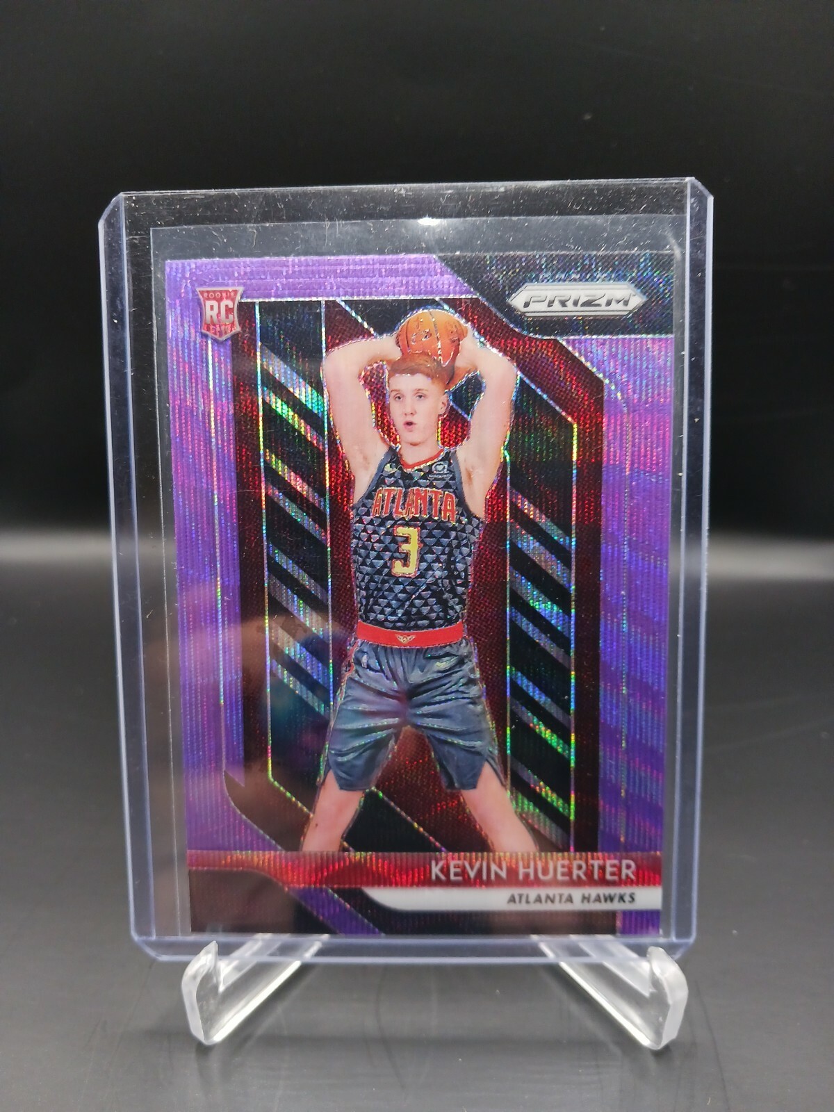 2018 Panini Prizm Kevin Huerter Rookie Atlanta Hawks Purple Wave Prizm
