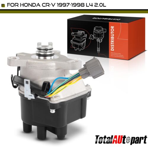 Ignition Distributor for Honda CR-V 1997-1998 2.0L Supplied with Cap and Rotor - Afbeelding 1 van 8