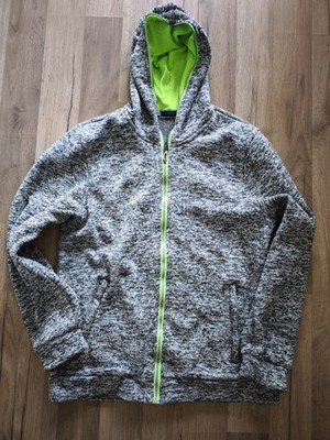 sportliche Damenjacke Von Simran, Gr. XXL (eher XL) In Grau Meliert Grün Abges.