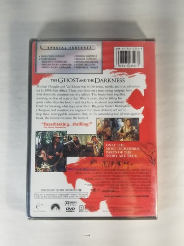 The Ghost and the Darkness (DVD, 1998) - Imagen 2 de 2