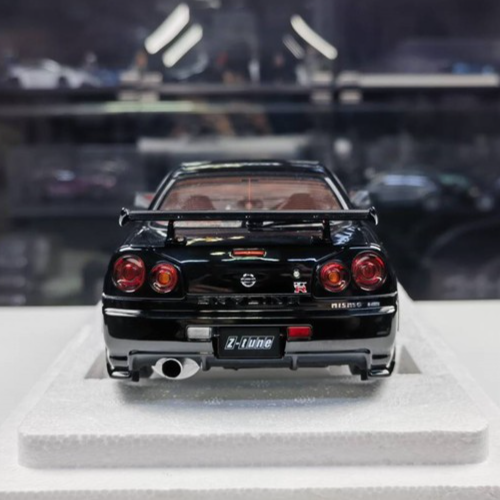 AUTOart 1/18 Nissan Nismo GT-R R34 Z-TUNE Diecast Car Model Silver Blue Black - Picture 15 of 60