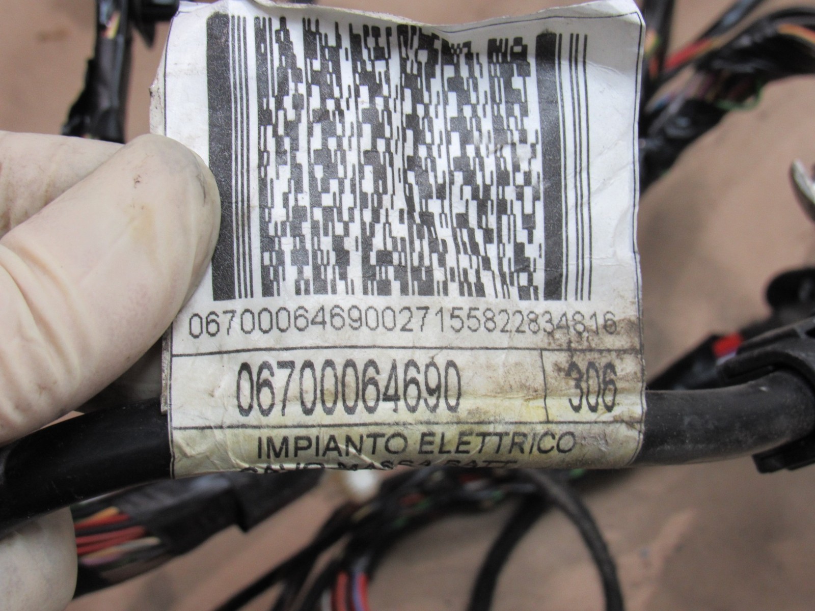 Maserati Levante 2017 AWD 3.0L Main Body Floor Wire Wiring Harness 16-24 *:Y