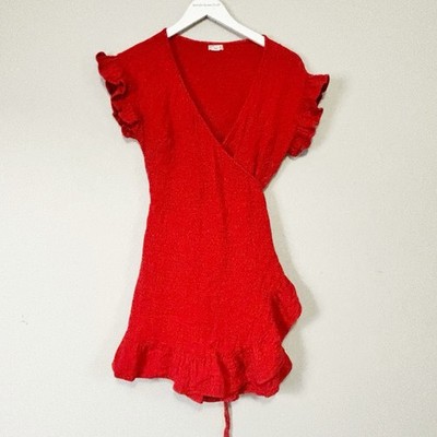 strapless open back dress Such A Trip Midi Dress - Red Aloha main image 0
