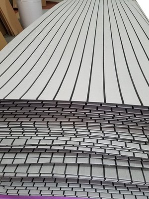 Gray EVA Foam Boat Flooring Marine Faux Teak Decking for Pontoon Bass Boat 94.5''