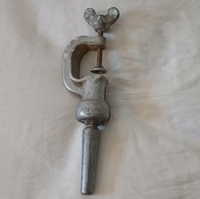 Vintage Original Metal Clamp Vise Collectible Tool for Workshop Industrial Use