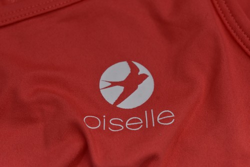 Oiselle Essential Bird Racerback Tank Alpenglow Womens Size 4 Feather Arrow NWT - Picture 9 of 14