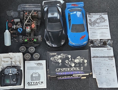 Kyosho PureTen GP Spider MK-II World Cup Edition 1:10Nitro Rares Sammlerkonvolut