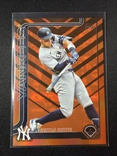 2025 Topps Update  - Season Highlights Aaron Judge Holiday Orange & Black Foil