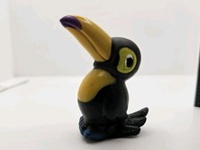 Hand Painted Toucan Bird Finger Puppet Mini Figurine PVC Animal Toy 2"