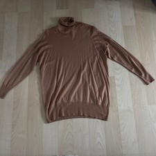 Dünner Rollkragen-Pullover von Zara, braun, Cognac, XS Oversize