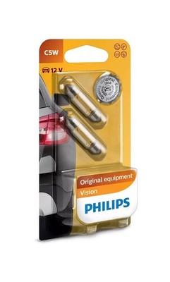 Philips C5W VISION 36mm Kennzeichenbeleuchtung  12V 5W 12844B2 SOFFITTE