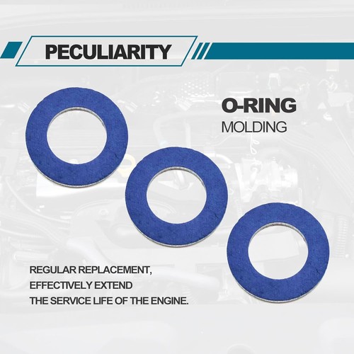 24PCS 12mm Aluminum Seals, Oil Drain Plug Gasket, Crush Washer Seals, OEM: 90430 - Picture 3 of 7