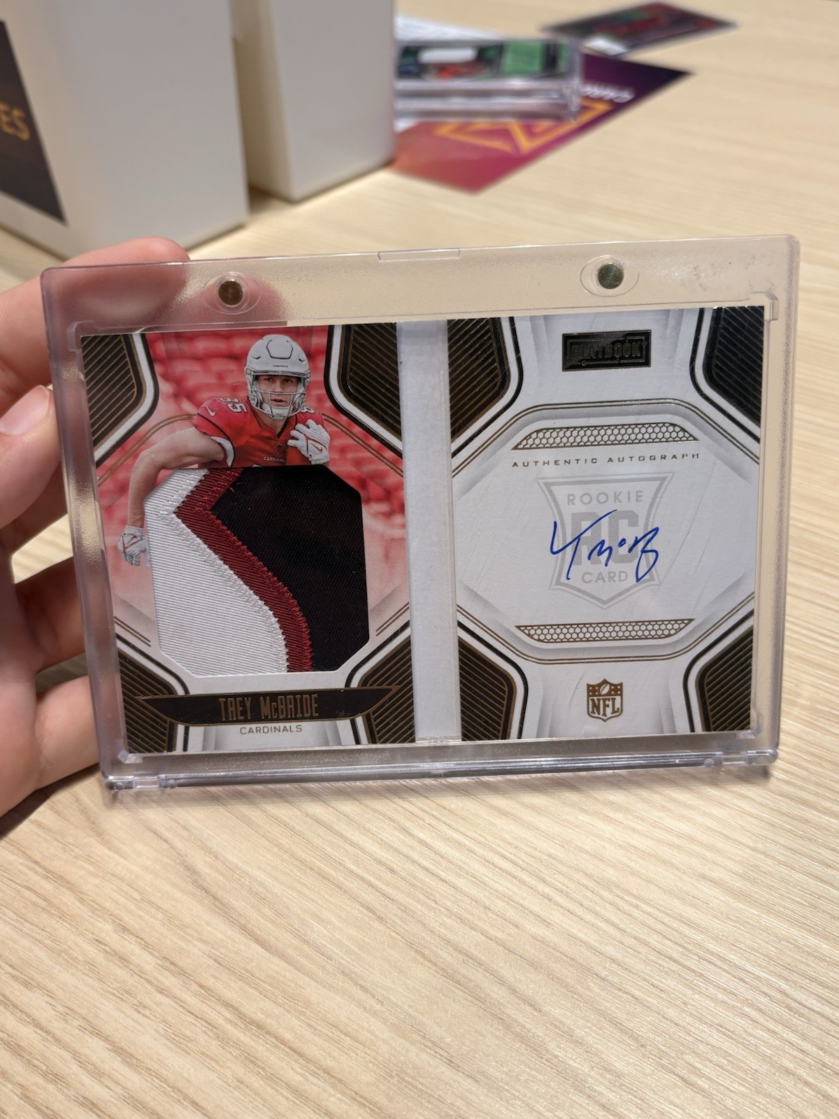 Trey McBride Panini Zenith #237 Patch Autograph