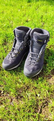 LOWA Explorer II GTX MID Wanderschuhe für Herren - Anthrazit/Blau, UK9.5 EU 44