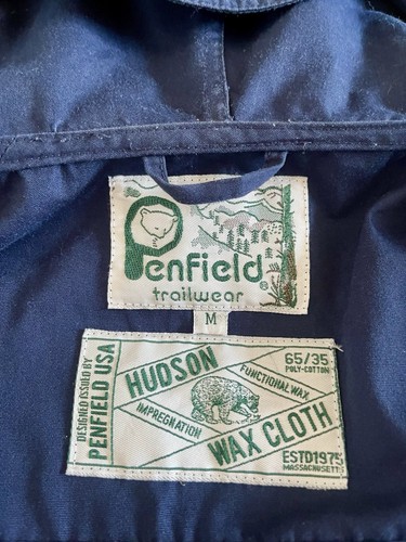 Penfield Trailwear Hudson Wax Cloth Hooded Zip Parka Style Jacket , Medium - Picture 10 of 17