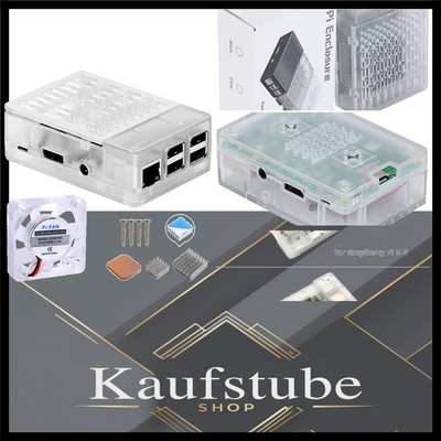 Raspberry Pi Gehäuse mit Lüfter Kühlkörper für 2/3/3B+ Media IoT coding