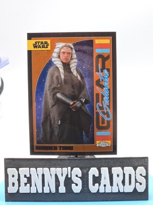 2024 Topps Chrome Star Wars Orange Refractor Galactic Gear 5/25 Ahsoka Tano