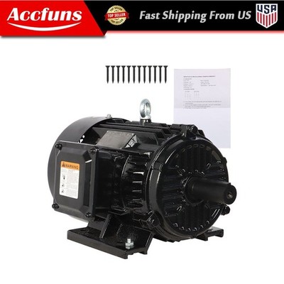 5HP Electric Motor 1800 RPM 184T Frame TEFC 230/460V Severe Duty 3 Phase New