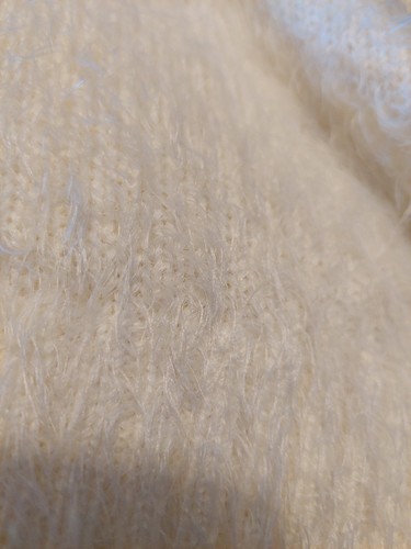 As New MILLERS L 14 16 ivory white Fluffy Volume Eyelash Long cardigan jumper - Picture 10 of 10