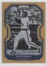 2021 Panini Prizm Neon Orange Prizm 58/100 Rod Carew #99 HOF 0ga9