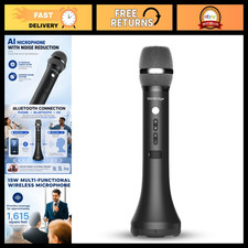 Wireless Bluetooth Microphone Voice Amplifier with 3 Sound Effects - Portable PA