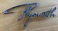 Plymouth Vintage Car Emblem Side Panel Trunk 1950s 1960s 5.75 Part 1904257
