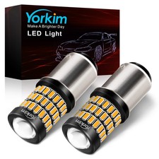 Super Bright 1157 LED Bulbs Amber, 9-30V 1157 2057 2357 7528 BAY15D LED Bulb ...