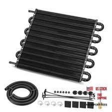 Upgrade 10 Pass Aluminium Transmission Oil Cooler, 5/16" Universals Tube 10 Row