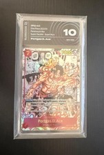 One Piece Portgas.D.Ace Manga Art OP02-013 Paramount War - AiGrade 10 - ENG