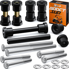 Club Car Front Bushing Kit with Screws, Fits 2004-Up Precedent Carts, Golf Cart