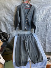 Free People Do Beach Sweater 2 Piece Set Pants Size M Blue