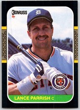 1987 Donruss Lance Parrish #91 Detroit Tigers