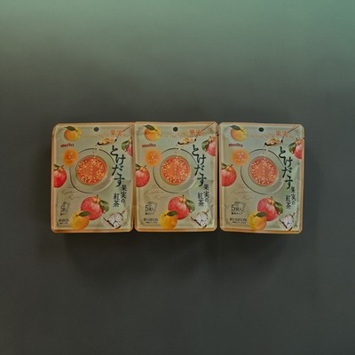 Meito Japanese Melting Fruit Tea Mix Yuzu & Apple 40g ( (5 serves) -Three Packs