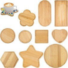 Wooden Mosaic Base Kits, 10 Assorted Shapes for DIY Crafts Home Decor