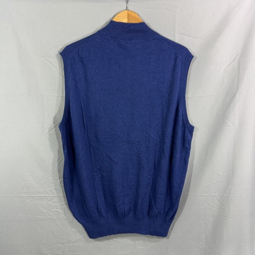 Peter Millar Sweater Vest Mens XL Silverado Half Zip Pullover Golf Luxury Blend - Picture 2 of 5