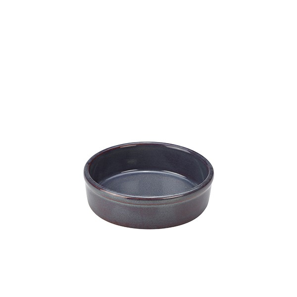 Terra Stoneware Rustic Blue Tapas Dish For Hotel Restaurants 13cm Pack of 12