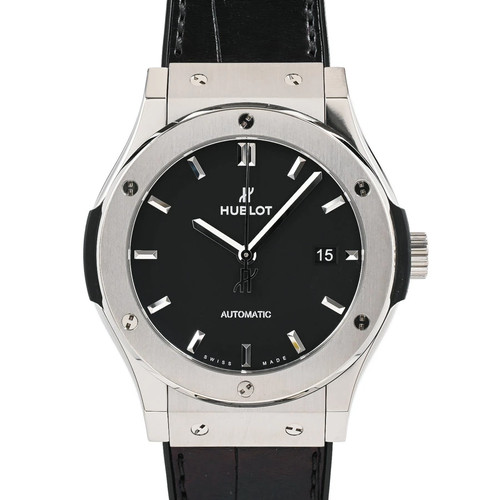 HUBLOT Classic Fusion 542.NX.1171.LR Black Men's Used Watch #51126