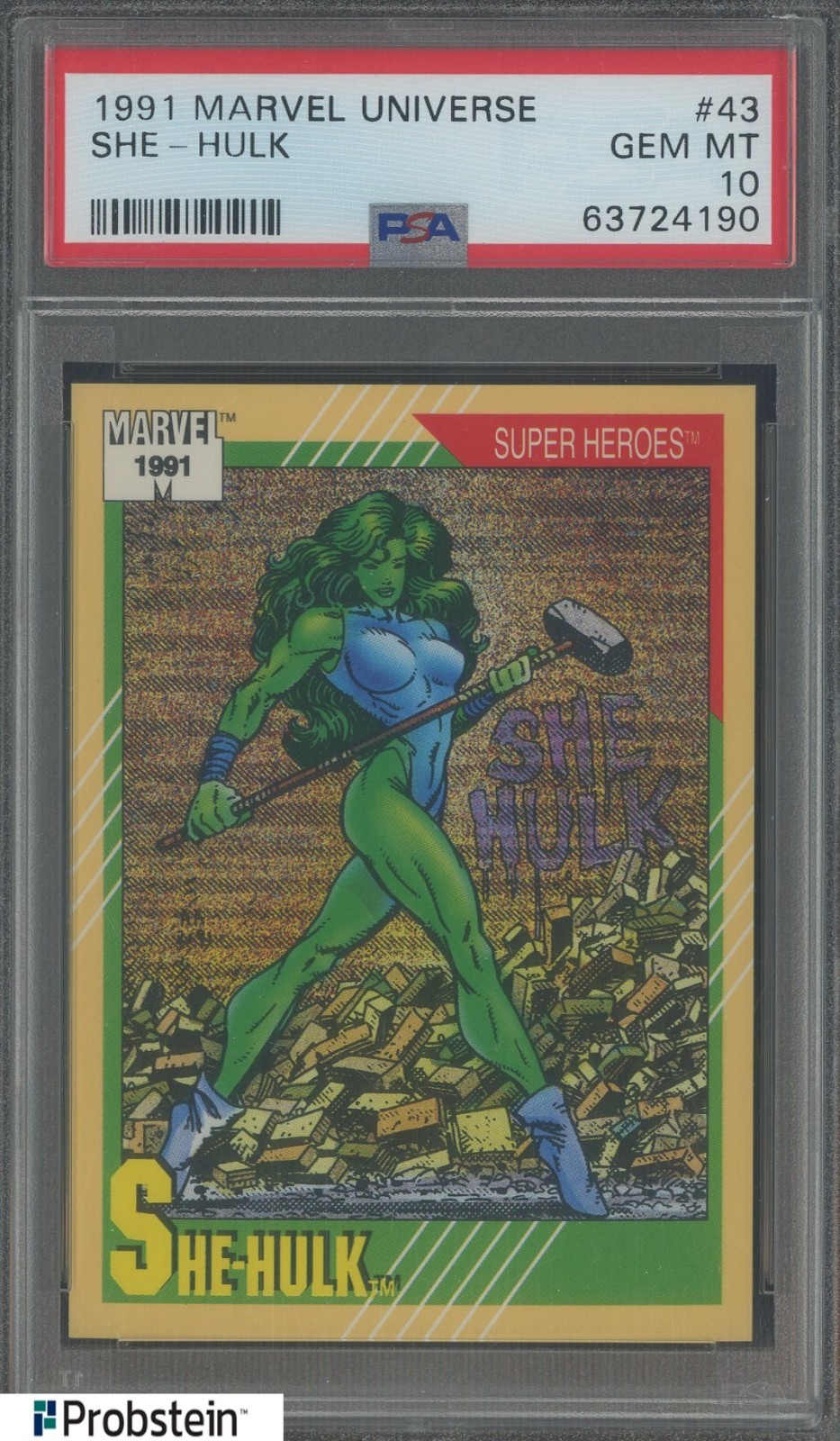 1991 Marvel Universe #43 She-Hulk PSA 10 GEM MINT
