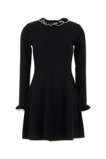 VALENTINO Black Viscose Blend Mini Dress New & Authentic