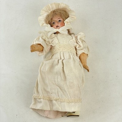 Antique German Made Bisque Headed Doll 10  D5-0 Unidentified Maker