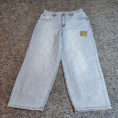 Women's Oliver Logan Wide Leg Light Wash Denim Jeans Size 33