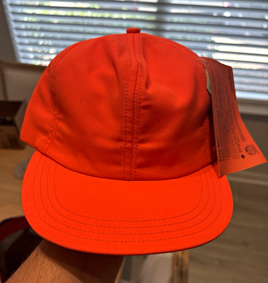 Vintage Paramount Headwear Hunting Hat Safety Orange 3M Thinsulate USA Made NWT