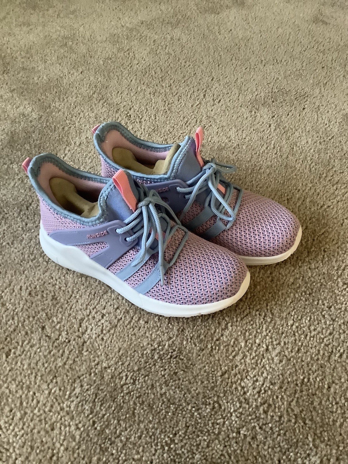 RUNSIDE Boys Girls Sneakers Athletic Shoes Size 1