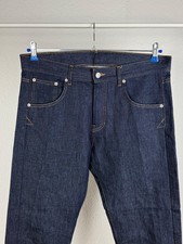 Eat Dust Antwerp Indigo Blue Raw Navy Denim Straight Men's Jeans Pants Size 31