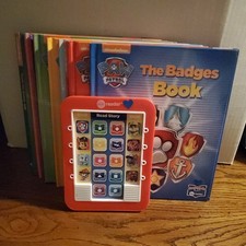 GUC Me Reader "The Paw Patrol" Story Reader Tablet W/8 Hardcover Books Works