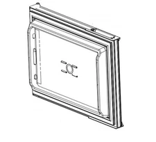 Norcold 638530 Black Upper Door Assembly Foamed Panel RV Refrigerator