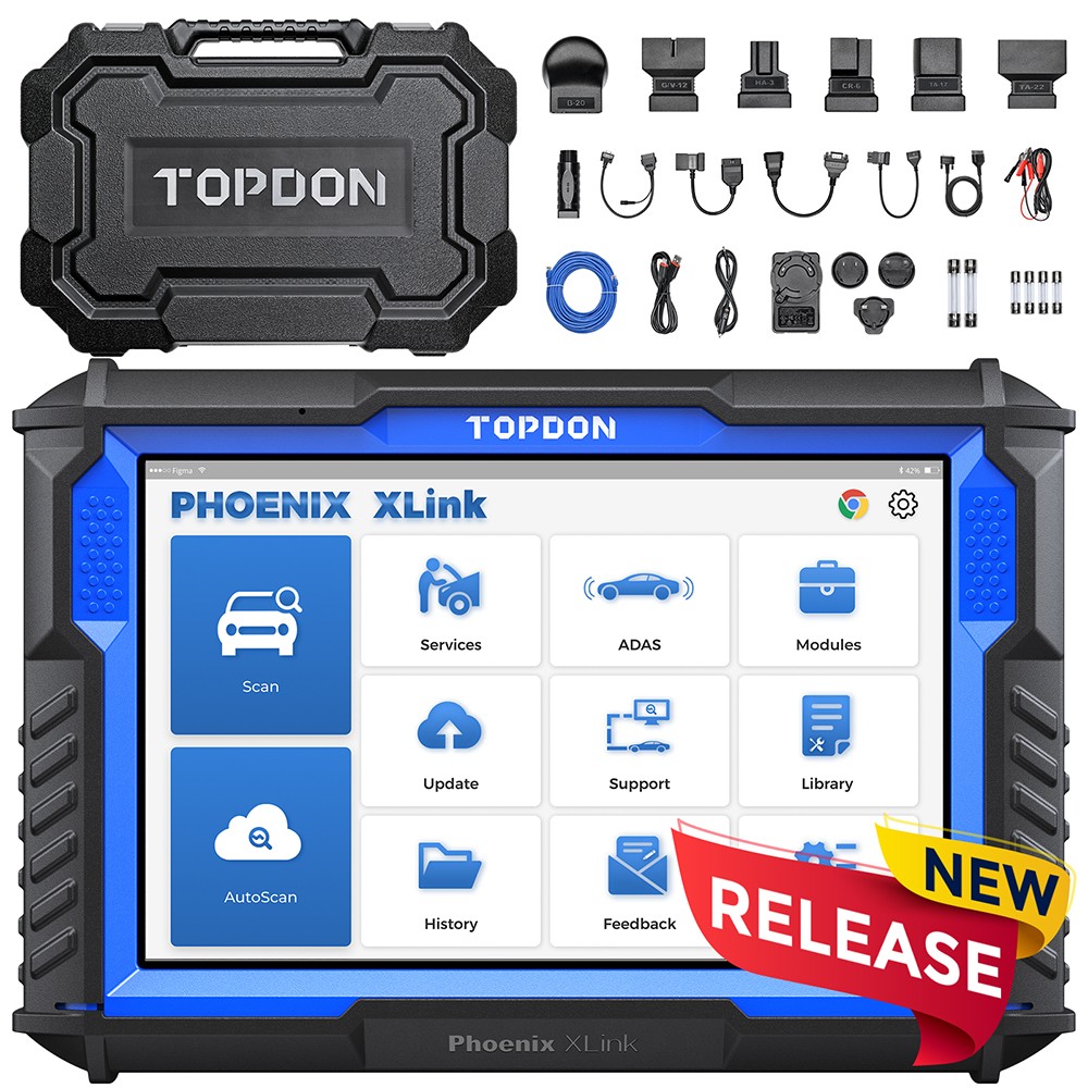 TOPDON Phoenix XLink Professional OBD2 Car Diagnostic Scan Tool ECU Programming