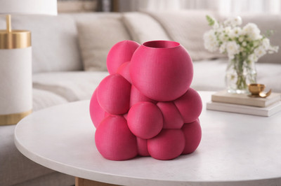 Bubble Sphere Vase moderne Dekovase Wasserdicht, 3D-Druck, Wohnzimmer